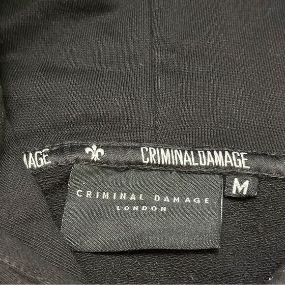CRIMINAL DAMAGE Men’s Hoodie Snake size M - Picture 10 of 10
